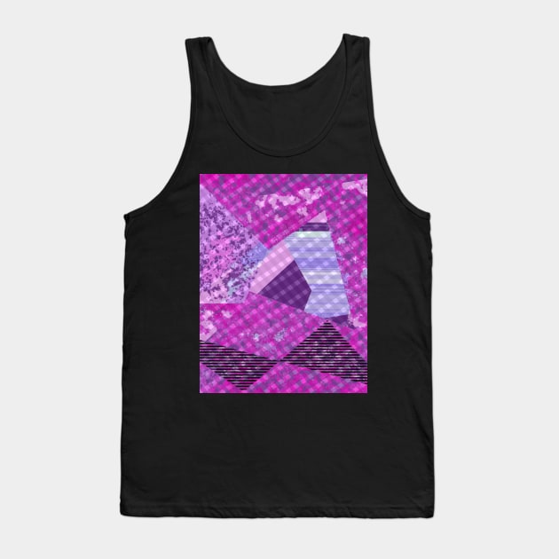 Pink abstract Tank Top by Skuirrelly77